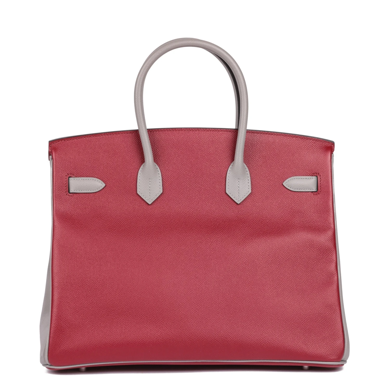Xupes Hermes Rouge Grenat & Gris Mouette Epsom Leather HSS Special Order Birkin 35cm Retourne Tote 8 Xupes Hermes Rouge Grenat & Gris Mouette Epsom Leather HSS Special Order Birkin 35cm Retourne Tote - Image 6