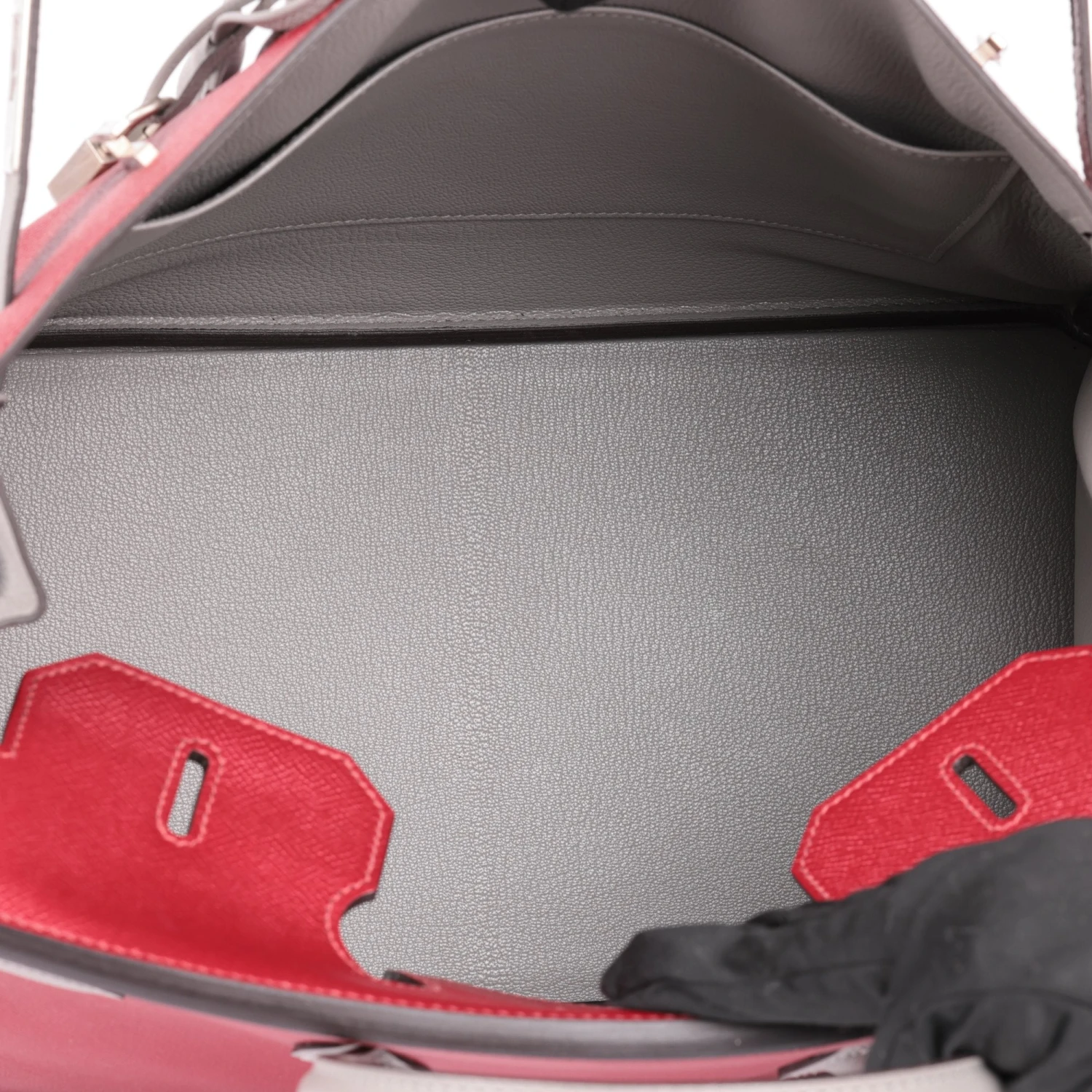 Xupes Hermes Rouge Grenat & Gris Mouette Epsom Leather HSS Special Order Birkin 35cm Retourne Tote 11 Xupes Hermes Rouge Grenat & Gris Mouette Epsom Leather HSS Special Order Birkin 35cm Retourne Tote - Image 9
