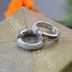 Sarl Baume Modern 2.30 Carat Diamonds 18 Karat White Gold Earrings -Best Jewelry Store 06 061 3 master