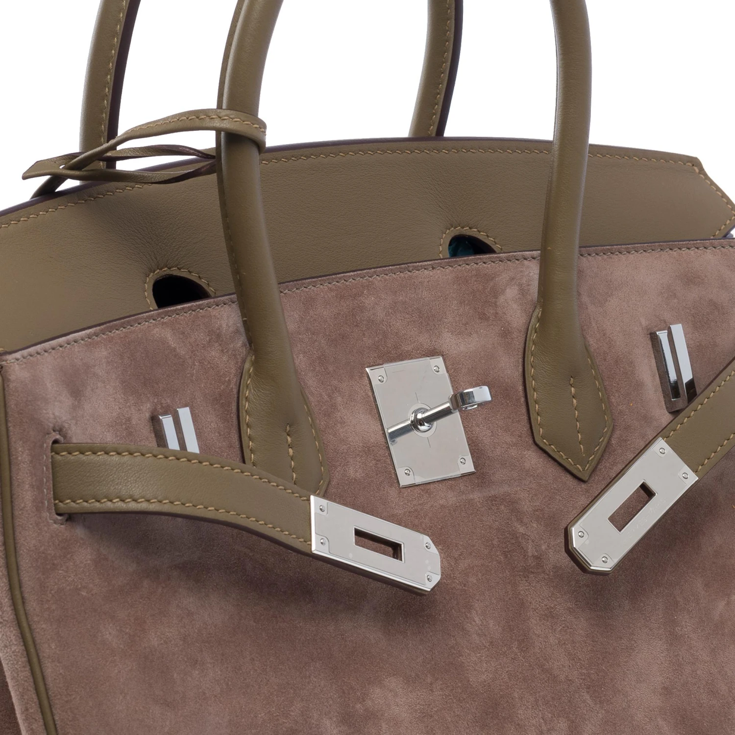 Houlux HERMES Grizzly Limited Edition Birkin 30 In Caillou Doblis And Etoupe Swift, SHW 9 Houlux HERMES Grizzly Limited Edition Birkin 30 In Caillou Doblis And Etoupe Swift, SHW - Image 7