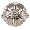 Sarl Baume French 1970s Diamonds 18 Karat White Gold Petals Ring -Best Jewelry Store 10221422 master