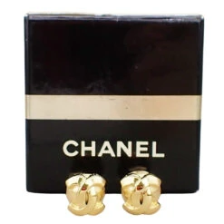The Brand Collector CHANEL Logo CC Earrings