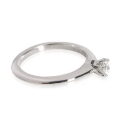 My Gemma TIFFANY & CO. Diamond Solitaire Engagement Ring In Platinum G VS1 0.21 CTW -Best Jewelry Store 112114 sv