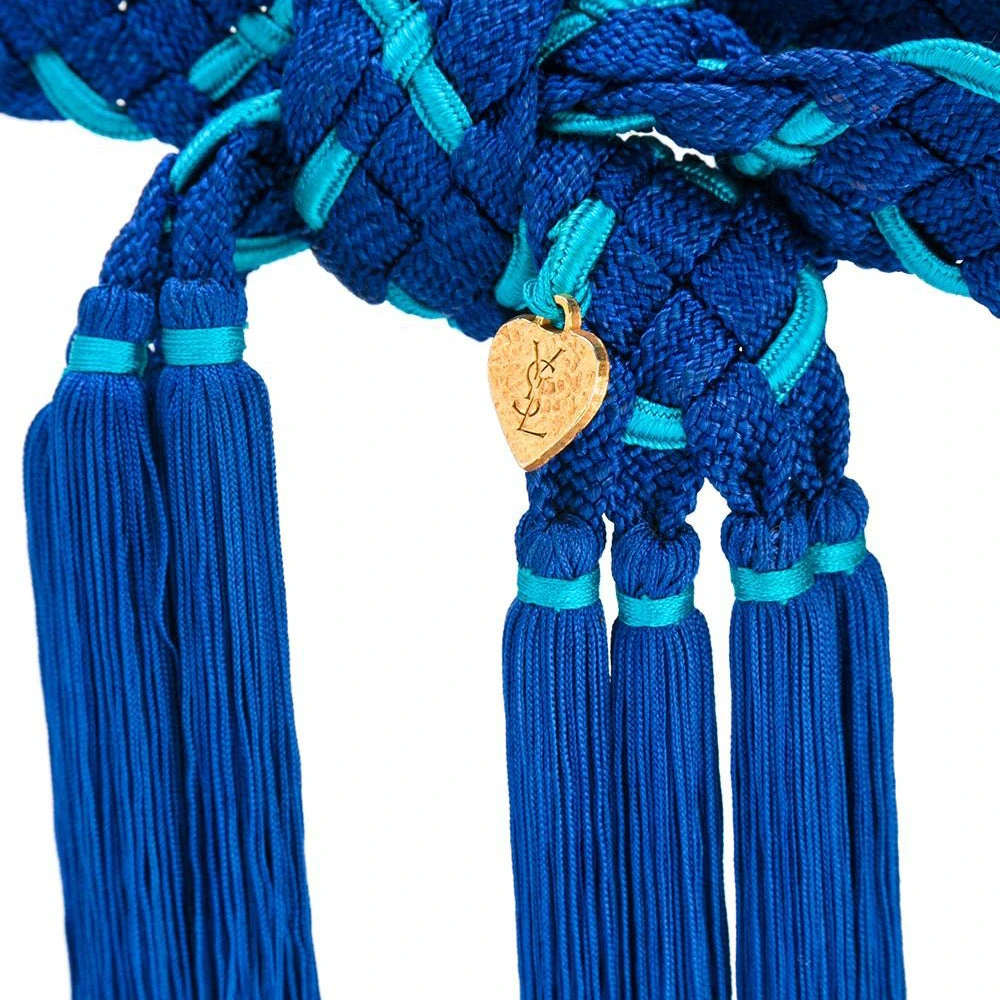 Style Tribute Vintage Rive Gauche Blue Belt 4 Style Tribute Vintage Rive Gauche Blue Belt - Image 2