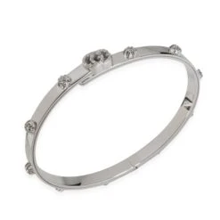 My Gemma GUCCI Running G Diamond Slim Bangle In 18 White Gold 0.41 CTW -Best Jewelry Store 117356 pv