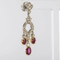 Sarl Baume Ruby Diamond 18 Karat White Gold Drop Earrings 29 Sarl Baume Ruby Diamond 18 Karat White Gold Drop Earrings -Best Jewelry Store 11 master 8de5436e 3be9 4602 bc77 80b069edff42