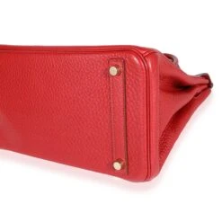 My Gemma HERMES Rouge Casaque Togo Birkin 30 GHW 13 My Gemma HERMES Rouge Casaque Togo Birkin 30 GHW -Best Jewelry Store 122952 clasp