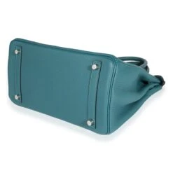 My Gemma HERMES Verso Vert Bosphore & Bleu Ocean Togo Birkin 30 PHW -Best Jewelry Store 123099 box