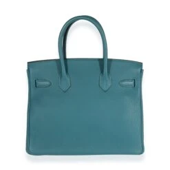 My Gemma HERMES Verso Vert Bosphore & Bleu Ocean Togo Birkin 30 PHW -Best Jewelry Store 123099 pv