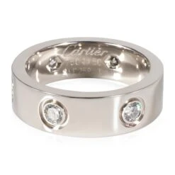 My Gemma CARTIER Love Diamond Wedding Band In 18k White Gold 0.46 CTW
