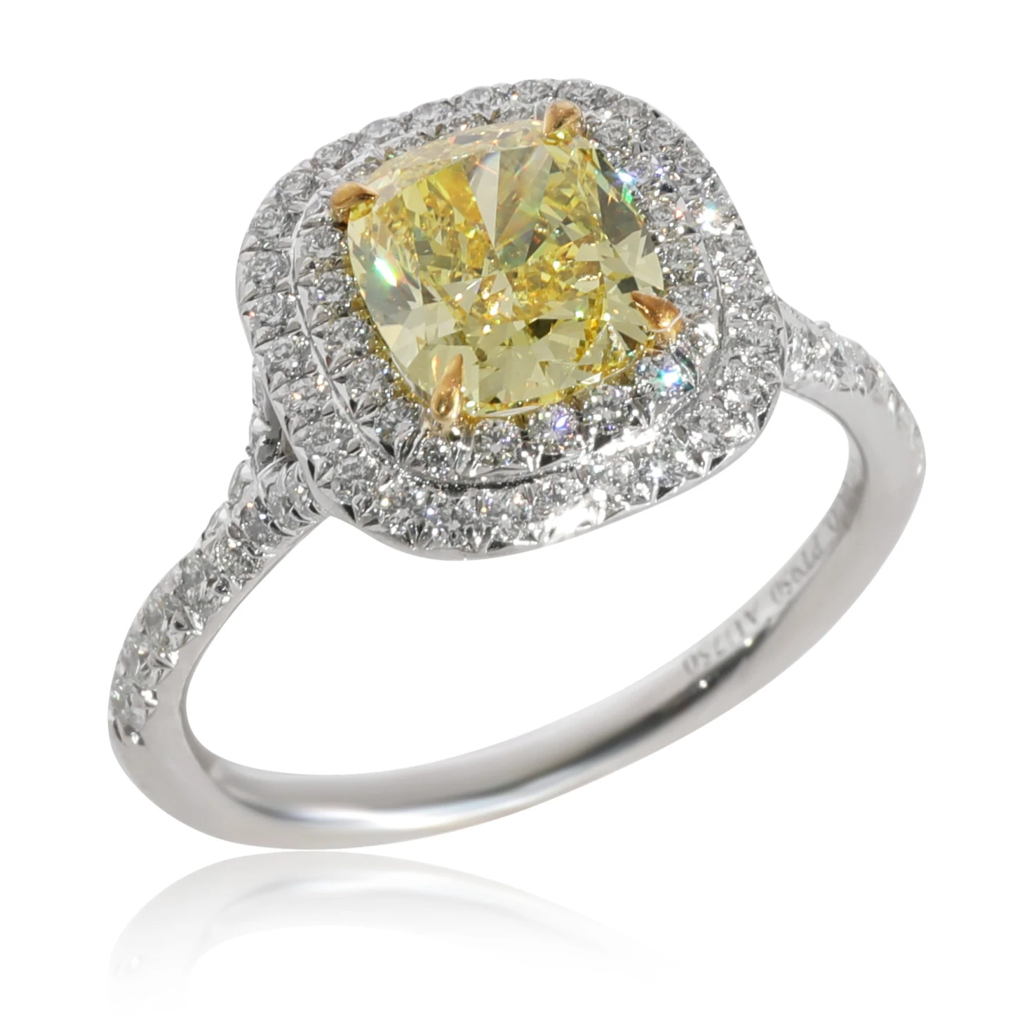 My Gemma TIFFANY & CO. Soleste Yellow Diamond Engagement Ring In 18k Gold & Platinum 1.98 7 My Gemma TIFFANY & CO. Soleste Yellow Diamond Engagement Ring In 18k Gold & Platinum 1.98 - Image 5