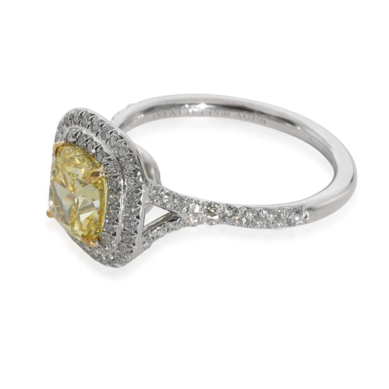 My Gemma TIFFANY & CO. Soleste Yellow Diamond Engagement Ring In 18k Gold & Platinum 1.98 6 My Gemma TIFFANY & CO. Soleste Yellow Diamond Engagement Ring In 18k Gold & Platinum 1.98 - Image 4