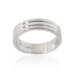 My Gemma CARTIER Vendome Louis Wedding Band In 18K White Gold -Best Jewelry Store 133129 av