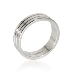 My Gemma CARTIER Vendome Louis Wedding Band In 18K White Gold -Best Jewelry Store 133129 pv
