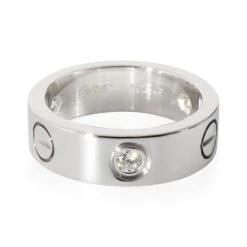 My Gemma CARTIER Love Ring In 18k White Gold 0.22 CTW