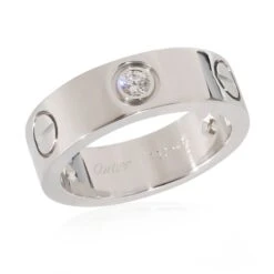 My Gemma CARTIER Love Ring In 18k White Gold 0.22 CTW -Best Jewelry Store 133988 pv