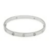 My Gemma CARTIER Love Bracelet, 4 Diamonds [White Gold] -Best Jewelry Store 134998 fv