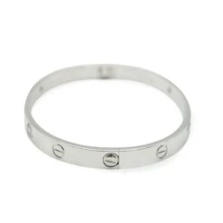 My Gemma CARTIER Love Bracelet, 4 Diamonds [White Gold] -Best Jewelry Store 134998 sv
