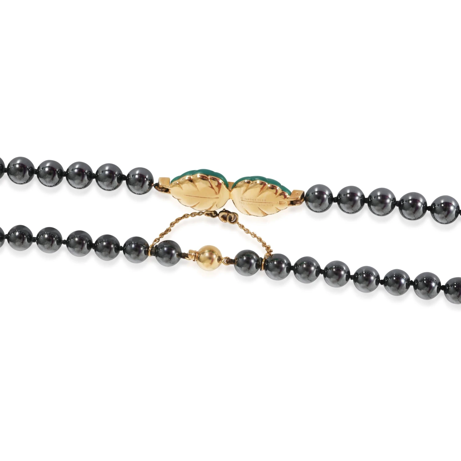My Gemma CARTIER Patiala Hematite Beads & Diamond Necklace In 18K Yellow Gold 0.15 CTW 5 My Gemma CARTIER Patiala Hematite Beads & Diamond Necklace In 18K Yellow Gold 0.15 CTW - Image 3
