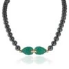 My Gemma CARTIER Patiala Hematite Beads & Diamond Necklace In 18K Yellow Gold 0.15 CTW