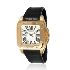 My Gemma CARTIER Santos 100 W20071Y1 Men's Watch In 18kt Yellow Gold