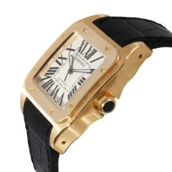 My Gemma CARTIER Santos 100 W20071Y1 Men's Watch In 18kt Yellow Gold -Best Jewelry Store 135463 lv