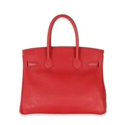 My Gemma HERMES Rouge Casaque Clemence Birkin 30 PHW -Best Jewelry Store 135999 clasp