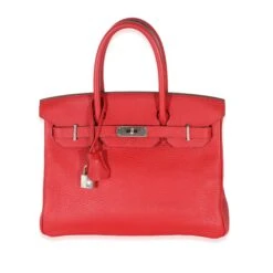 My Gemma HERMES Rouge Casaque Clemence Birkin 30 PHW