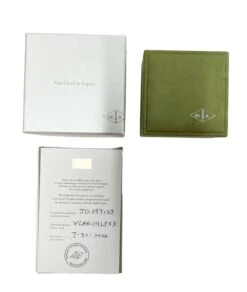 My Gemma VAN CLEEF & ARPELS Perlee Ring In 18k White Gold 0.62 CTW -Best Jewelry Store 136107 box