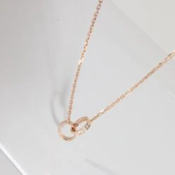 My Gemma CARTIER Love Necklace, Diamonds [Rose Gold] -Best Jewelry Store 136108 id