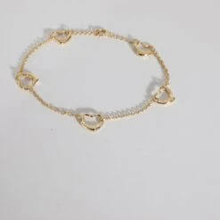 My Gemma TIFFANY & CO. Elsa Peretti Open Heart 5 Station Bracelet In 18K Yellow Gold -Best Jewelry Store 136245 id