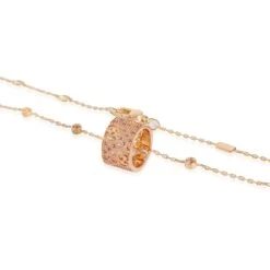 My Gemma GUCCI Sapphire Icon Stardust Pink Sapphire Necklace In 18K Rose Gold -Best Jewelry Store 136649 clasp