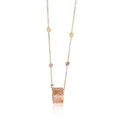 My Gemma GUCCI Sapphire Icon Stardust Pink Sapphire Necklace In 18K Rose Gold