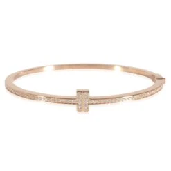 My Gemma TIFFANY & CO. Tiffany T Hinged Bracelet In 18k Rose Gold 0.33 CTW