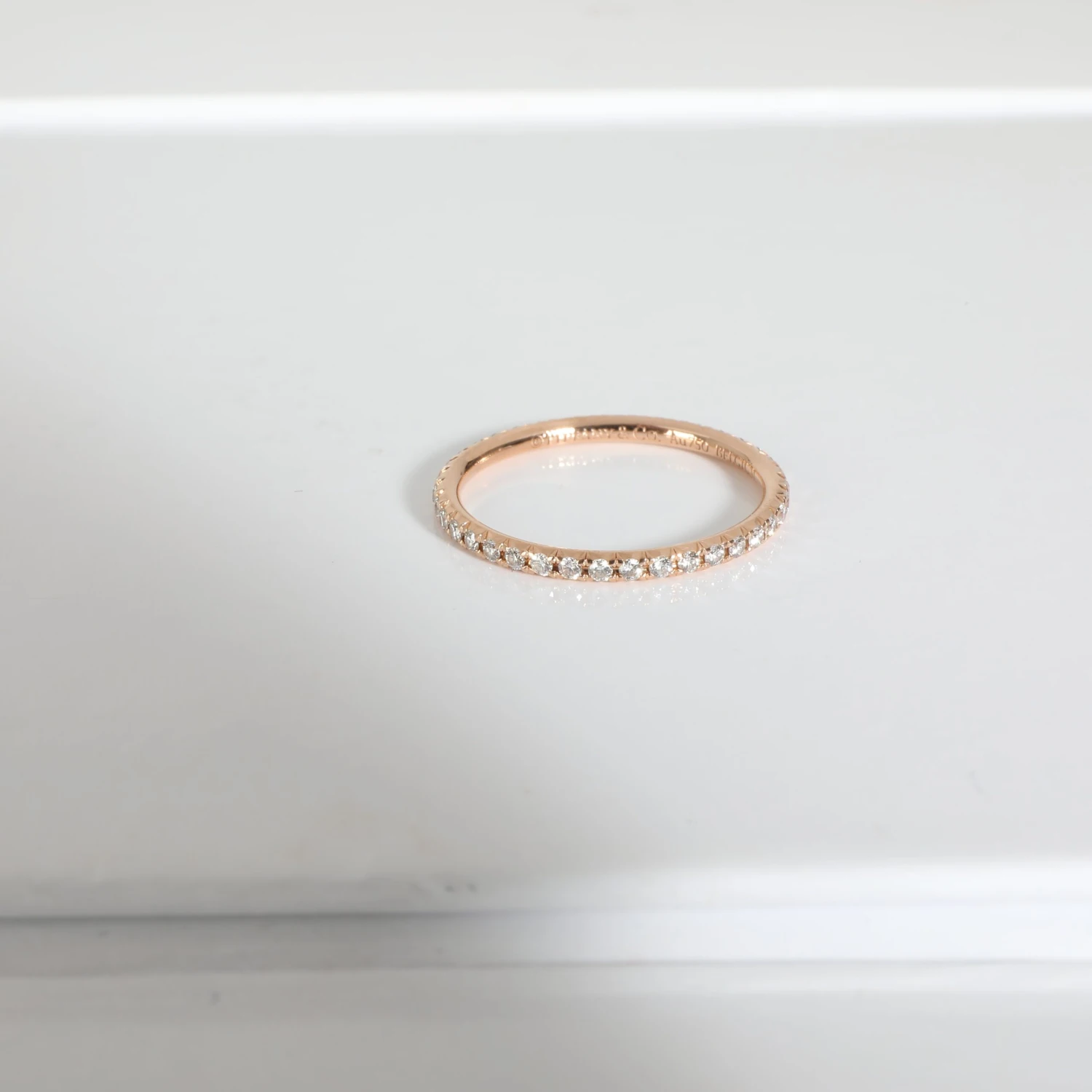 My Gemma TIFFANY & CO. Metro Band In 18K Rose Gold, .20 CTW. 6 My Gemma TIFFANY & CO. Metro Band In 18K Rose Gold, .20 CTW. - Image 4