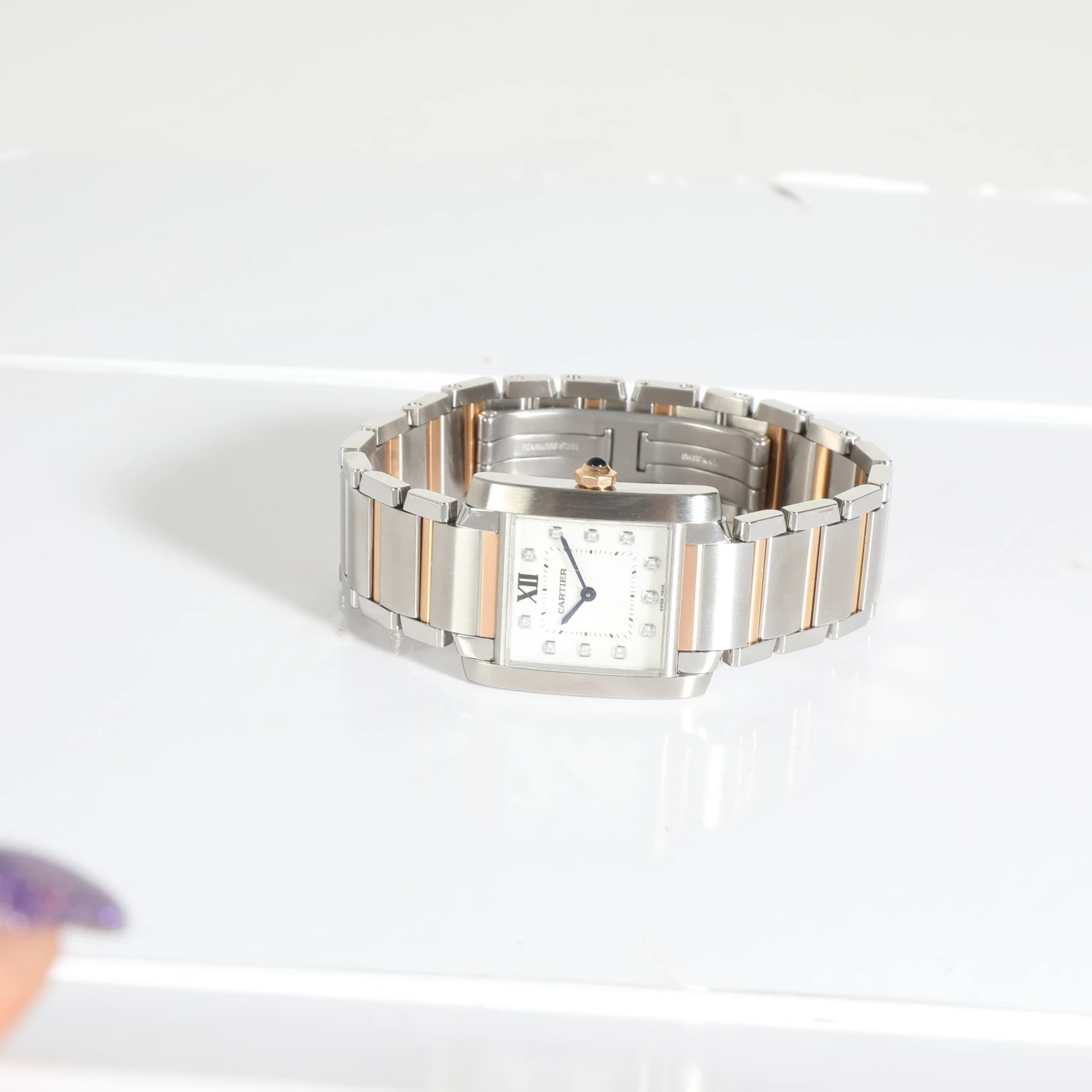 My Gemma CARTIER Tank Francaise De WE110004 Unisex Watch In 18kt Stainless Steel/ 8 My Gemma CARTIER Tank Francaise De WE110004 Unisex Watch In 18kt Stainless Steel/ - Image 6