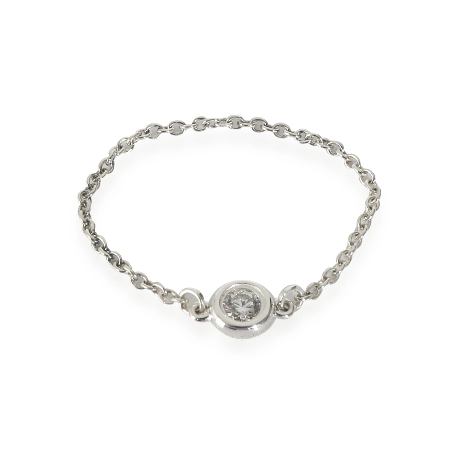 My Gemma TIFFANY & CO. Elsa Peretti Diamond By The Yard Ring In Sterling Silver 0.07 CTW 3 My Gemma TIFFANY & CO. Elsa Peretti Diamond By The Yard Ring In Sterling Silver 0.07 CTW