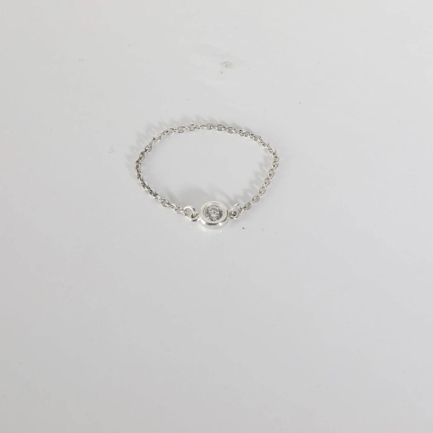 My Gemma TIFFANY & CO. Elsa Peretti Diamond By The Yard Ring In Sterling Silver 0.07 CTW 7 My Gemma TIFFANY & CO. Elsa Peretti Diamond By The Yard Ring In Sterling Silver 0.07 CTW - Image 5