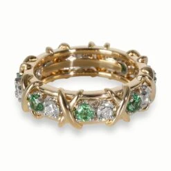 My Gemma TIFFANY & CO. Schlumberger Tsavorite Diamond Band In 18k Yellow Gold/Platinum 0. 11 My Gemma TIFFANY & CO. Schlumberger Tsavorite Diamond Band In 18k Yellow Gold/Platinum 0. -Best Jewelry Store 139817 sv