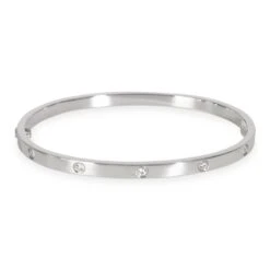 My Gemma CARTIER Love Bracelet, Small Model, 10 Diamonds [White Gold] -Best Jewelry Store 139972 pv