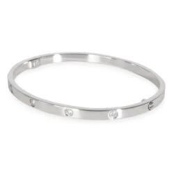 My Gemma CARTIER Love Bracelet, Small Model, 10 Diamonds [White Gold] -Best Jewelry Store 139972 sv