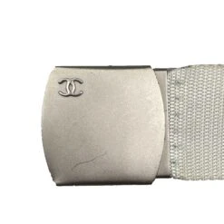 Luxury Resale Network CHANEL - Vintage 99S 1999 Logo Adjustable Nylon Web - White - XS/S - Belt -Best Jewelry Store 1441108f 399e 5886 b3f3 324a04ed7d0f 1f0be7aa 9771 4bb0 aed9 f3757796dc89