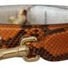 Style Tribute Dolce & Gabbana Women's Orange Crystals Leather Bag Accessory Shoulder Strap -Best Jewelry Store 153088108