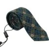 Style Tribute Dolce & Gabbana Men's Blue Fantasy Print Silk Adjustable Necktie Accessory Tie -Best Jewelry Store 154086262