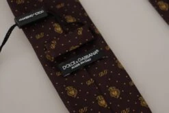 Style Tribute Dolce & Gabbana Men's Black Heart DG Logo Adjustable Tie -Best Jewelry Store 154087245