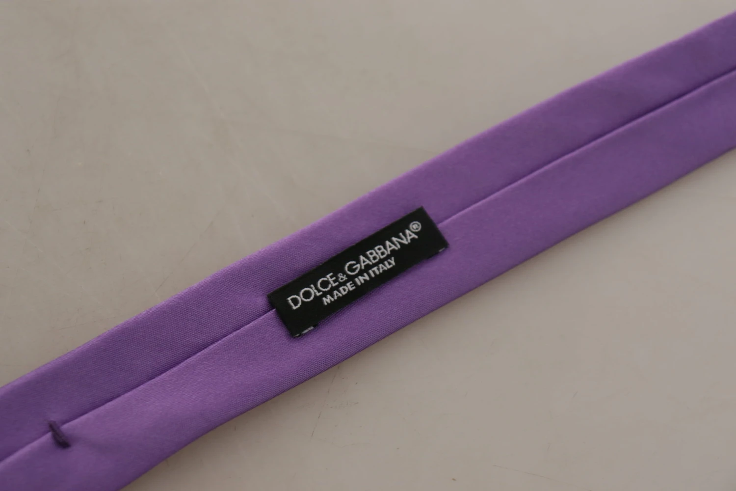 Style Tribute Dolce & Gabbana Men's Purple Solid Print Silk Adjustable Necktie Accessory Tie 7 Style Tribute Dolce & Gabbana Men's Purple Solid Print Silk Adjustable Necktie Accessory Tie - Image 5