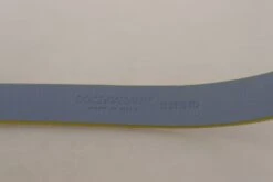 Style Tribute Dolce & Gabbana Women's Blue Suede Leather Logo Engraved Buckle Belt -Best Jewelry Store 154094601