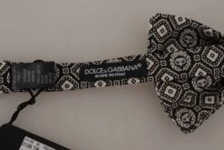 Style Tribute Dolce & Gabbana Men's Black Fantasy Pattern Adjustable Neck Papillon Bow Tie 9 Style Tribute Dolce & Gabbana Men's Black Fantasy Pattern Adjustable Neck Papillon Bow Tie -Best Jewelry Store 154099902