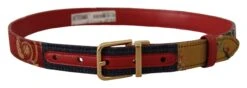 Style Tribute Dolce & Gabbana Women's Multicolor Majolica Patchwork Gold Metal Buckle Belt -Best Jewelry Store 154100863