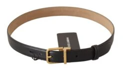 Style Tribute Dolce & Gabbana Women's Black Calf Leather Gold Metal Logo Waist Buckle Belt 10 Style Tribute Dolce & Gabbana Women's Black Calf Leather Gold Metal Logo Waist Buckle Belt -Best Jewelry Store 154116802